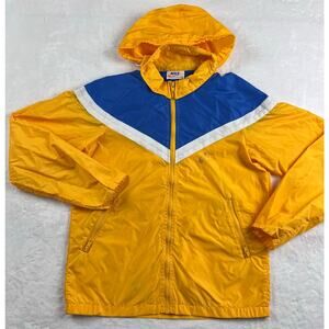 Nike Vintage Yellow & Blue Windbreaker Jacket 1980's Men's size Small